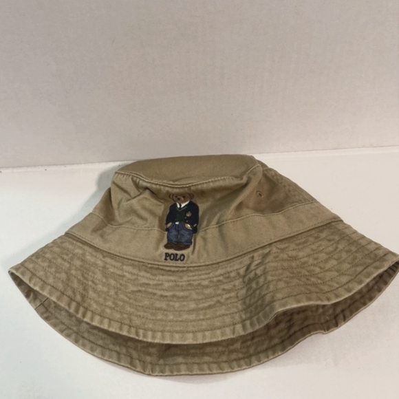 Men's Ralph Lauren Polo Bucket Hat with Bear Embroidery - Picture 2 of 10